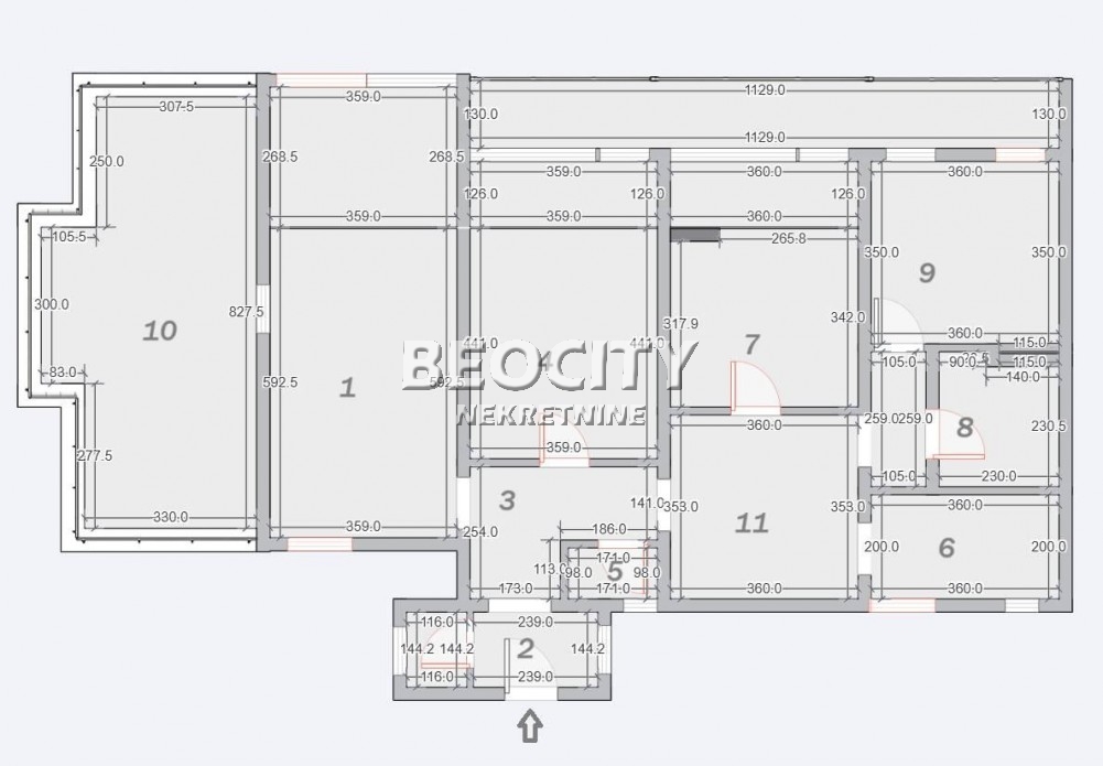 četvorosoban stan, 167 m2, Blok 70a, Omladinskih brigada ID: 122061 17