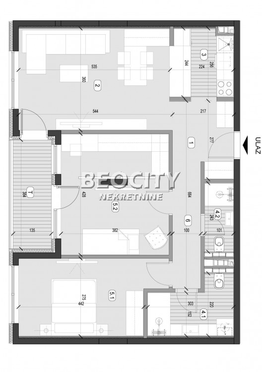 Trosoban stan, 77 m2, Zvezdara, Bulevar kralja Aleksandra ID: 119829 2
