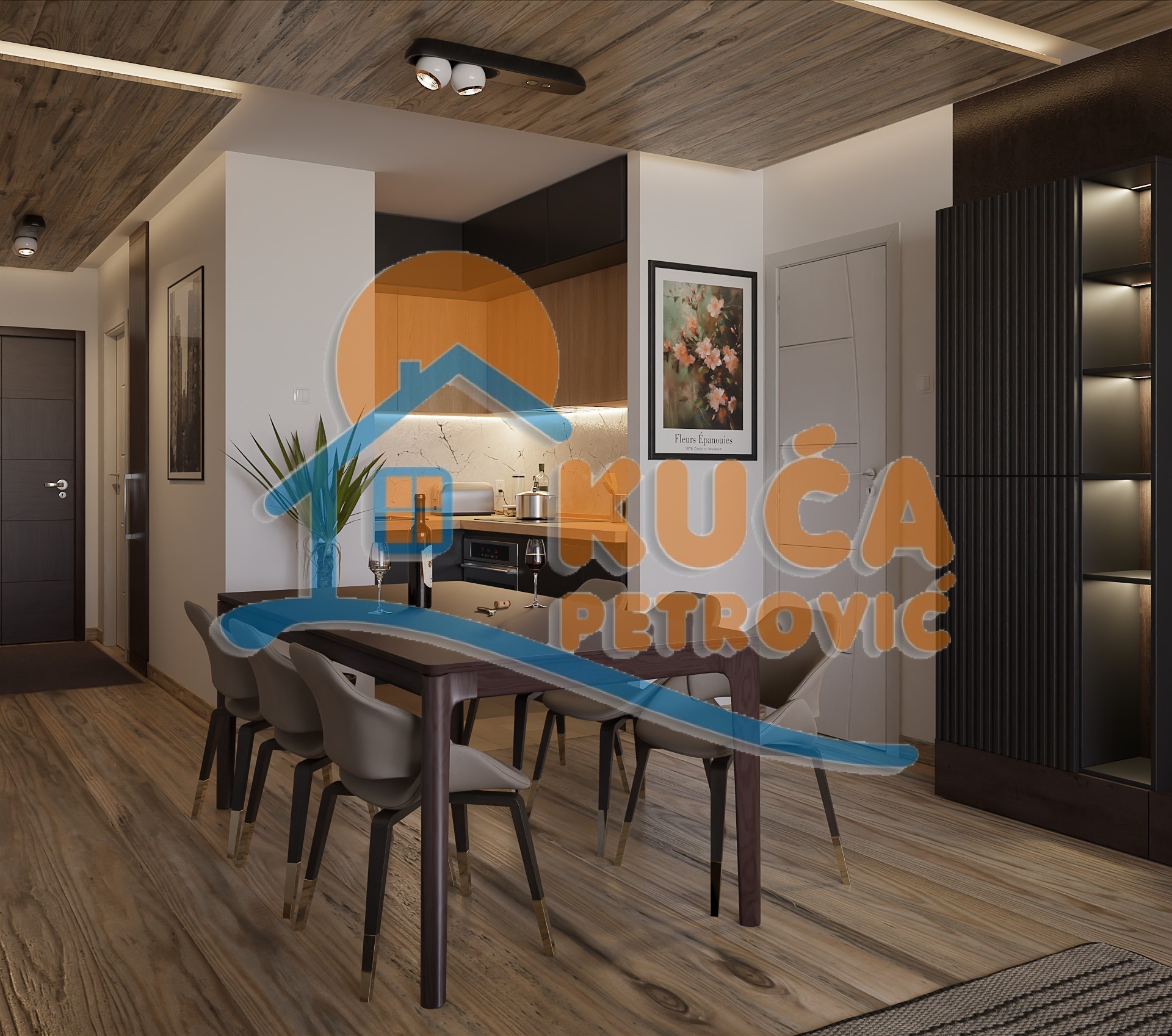 Trosoban stan, 65.71 m2, Palilula, Mokranjčeva ID: p-014741 8