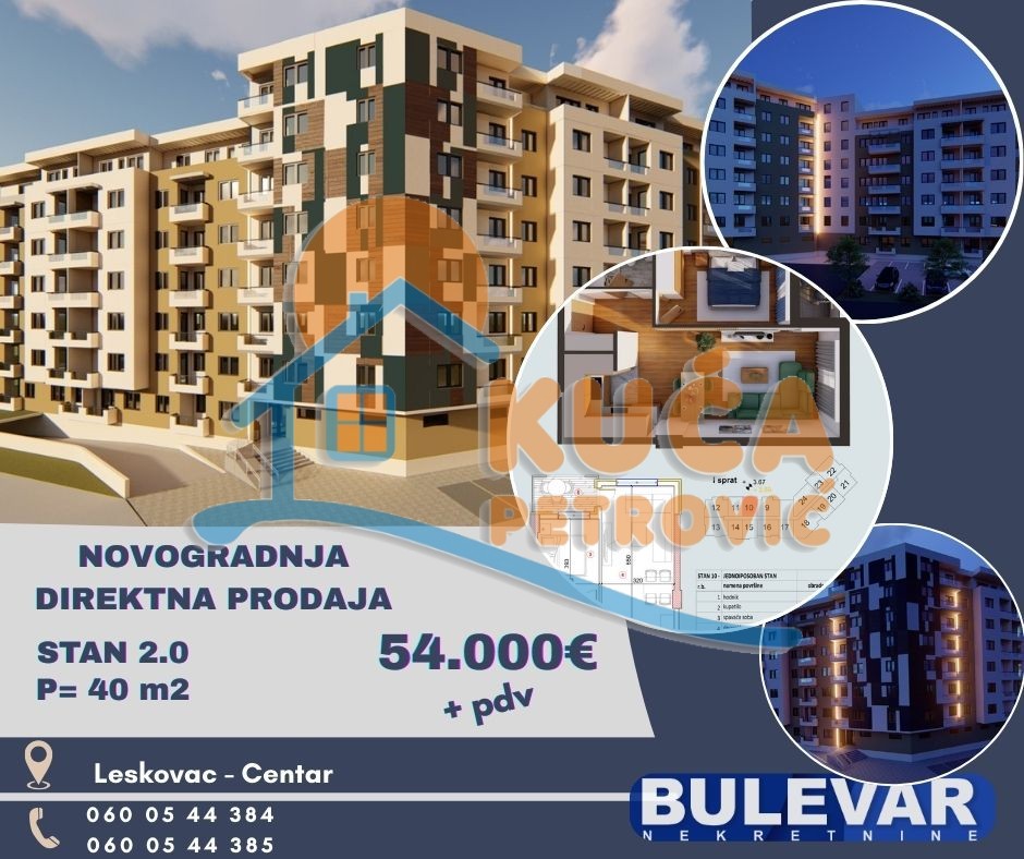 četvorosoban stan, 40 m2, Centar, Bulevar Oslobođenja ID: p-014774 1