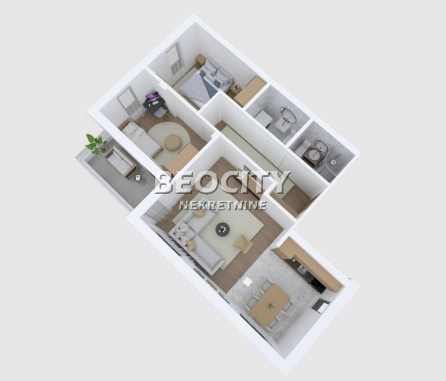 Trosoban stan, 71 m2, Sremska Kamenica ID: 122850 1