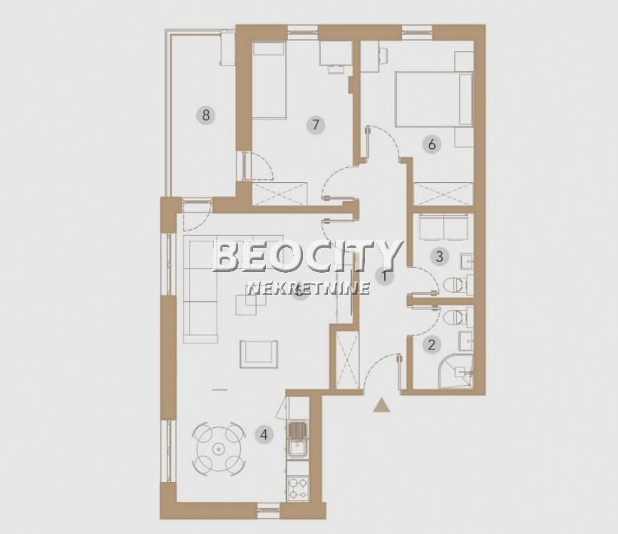 Trosoban stan, 71 m2, Sremska Kamenica ID: 122850 2