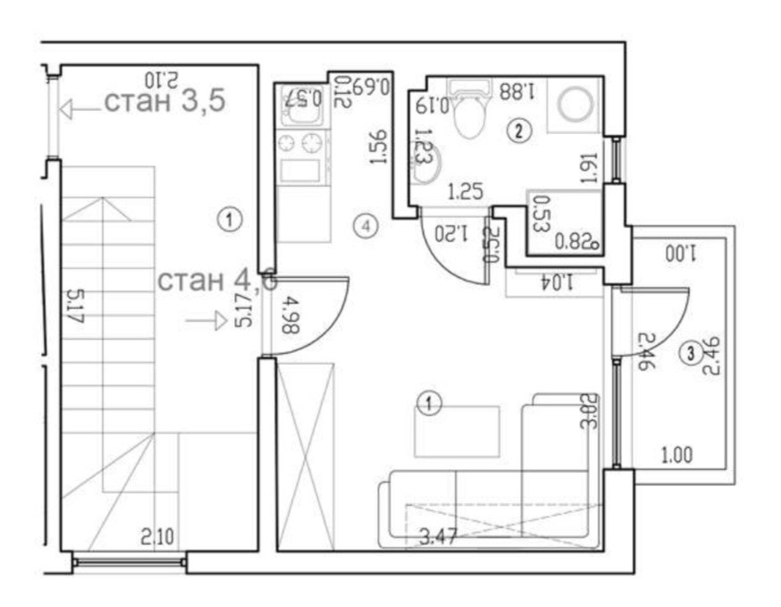 Stan,SREMSKA KAMENICA,CENTAR,kv: 20, € 56650, ID: 1019231 2