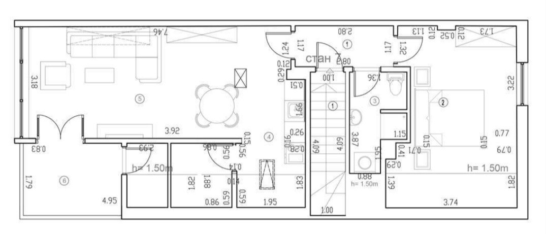 Stan,SREMSKA KAMENICA,CENTAR,kv: 54, € 111200, ID: 1019232 2