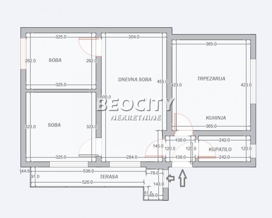 Trosoban stan, 65 m2, Zvezdara, Živka Davidovića ID: 122774 14