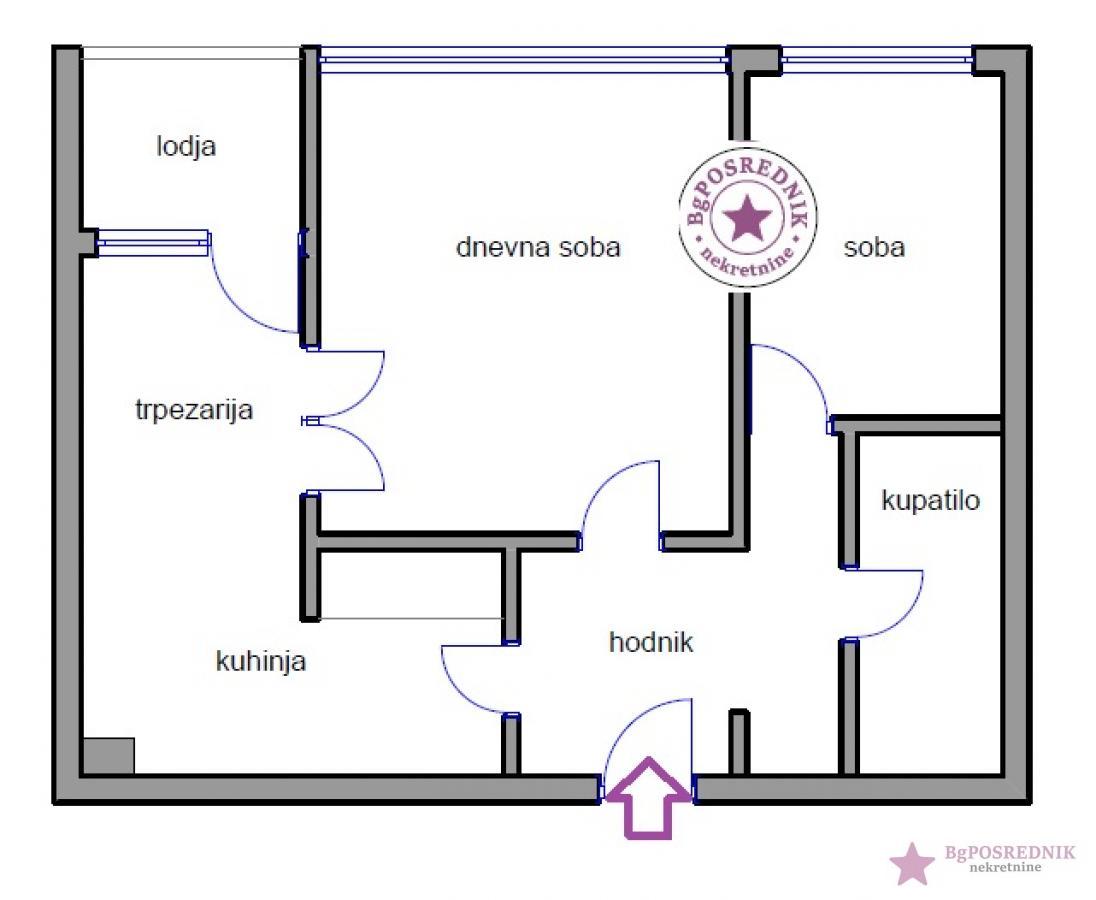 Zvezdara, Mirijevo, 16.Oktobra, 53m2 2