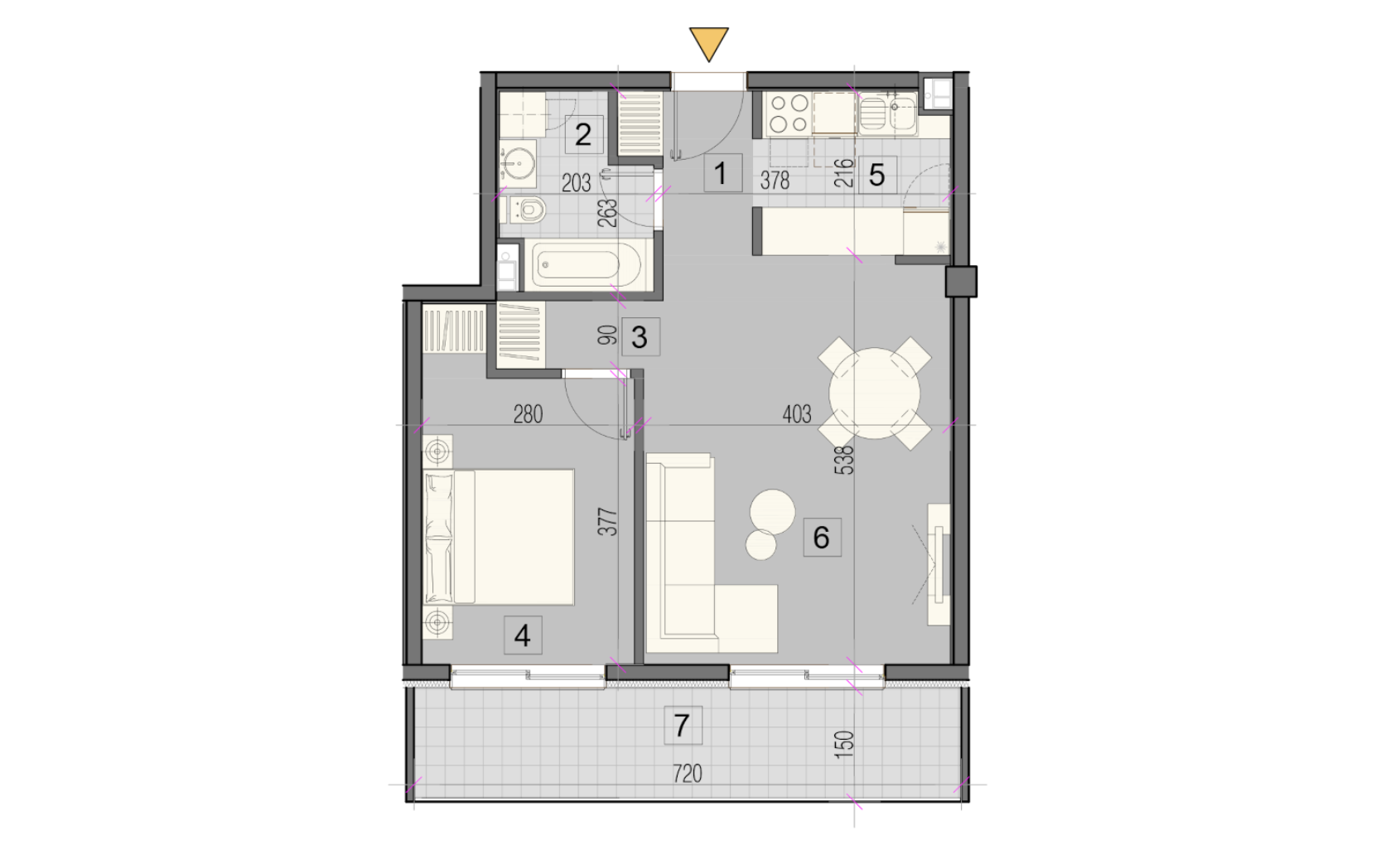 Nov 2 0 stan u kompleksu Smartlife Park  Voždovac  56m2 3