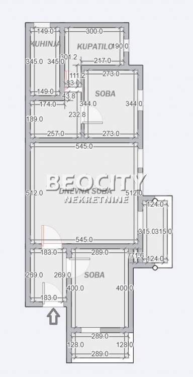 Trosoban stan, 73 m2, Palilula, Grge Andrijanovića ID: 122975 17
