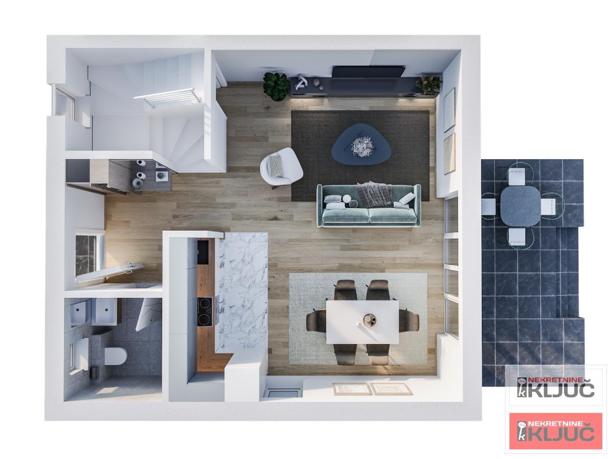 KLISA, 110m2, Četvorosoban-Dvoetažni, Dvorište, Parking 1