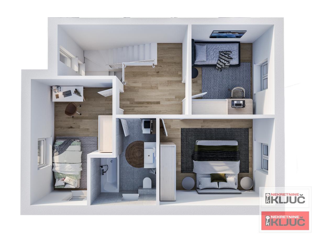 KLISA, 110m2, Četvorosoban-Dvoetažni, Dvorište, Parking 2