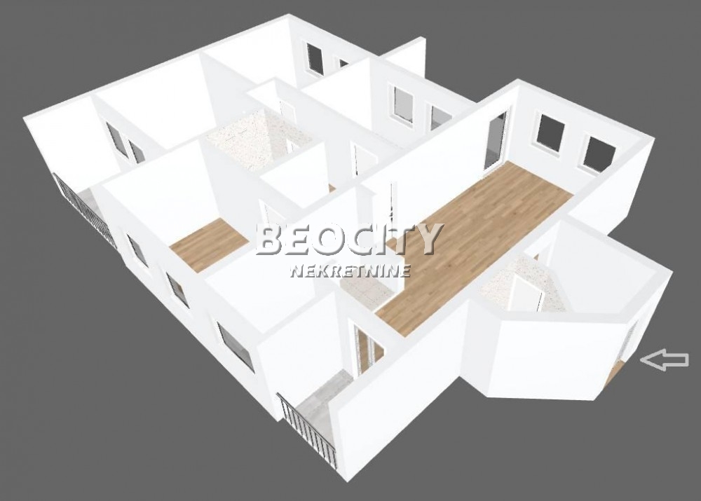 Petosoban stan, 123 m2, Novi Beograd, Bulevar Zorana Đinđića ID: 123299 17