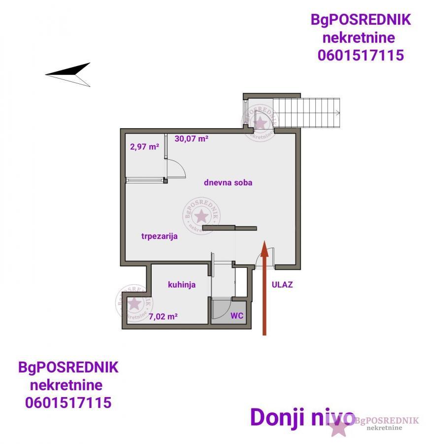 Banjica, Bulevar oslobođenja 122m2 ,3 lođe cg 2