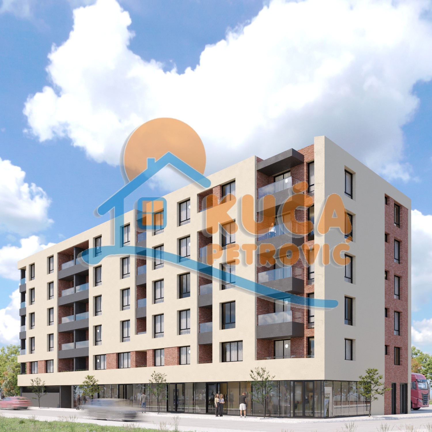 Dvosoban stan, 45.86 m2, Centar, Cetinjska ID: p-014860 1