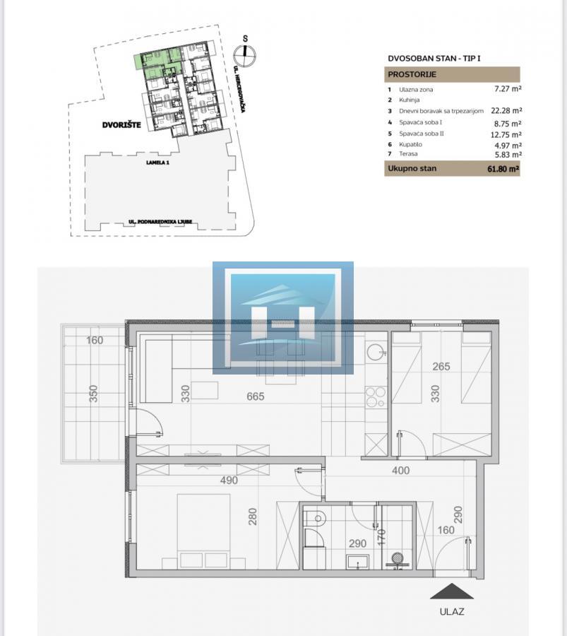 Stanovi u izgradnji Dvosoban Tip 1 3