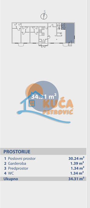 Lokal, 34.31 m2, Brzeće, Brzeće ID: p-014977 3