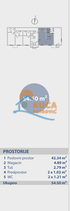 Lokal, 54.5 m2, Brzeće, Brzeće ID: p-014978 3