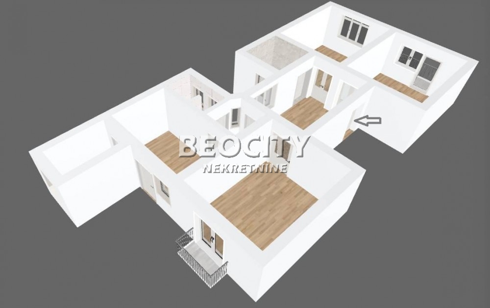 četvorosoban stan, 104 m2, Atelje 212, Svetogorska ID: 115116 17