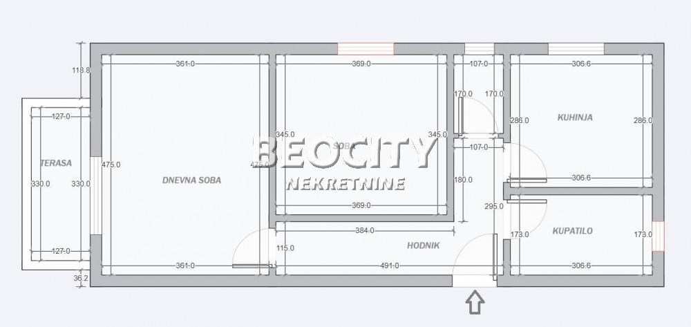 Dvosoban stan, 60 m2, Palilula ID: 123861 12