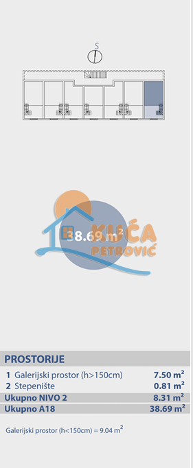 Dvosoban stan, 38.69 m2, Brzeće, Brzeće ID: p-015020 5