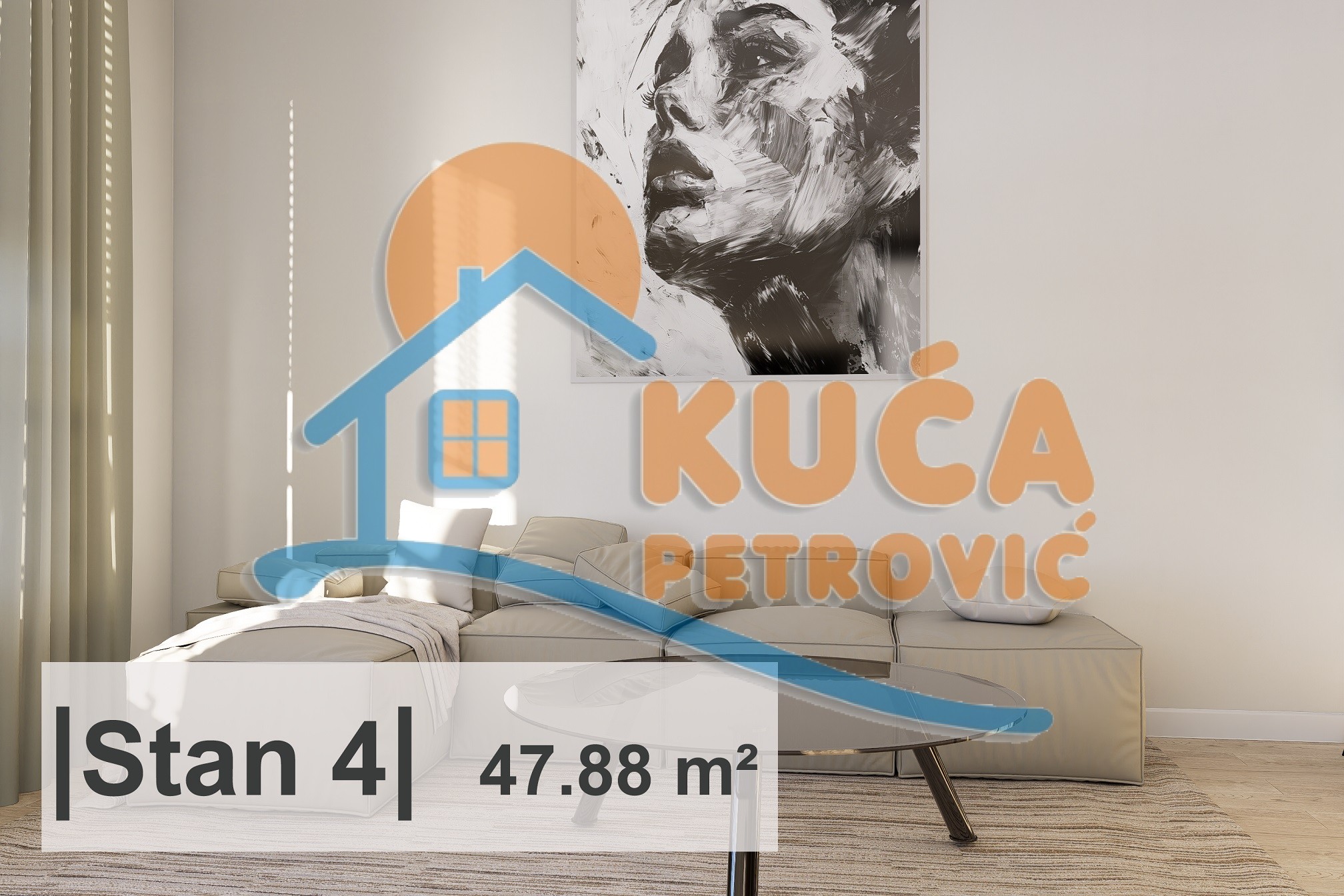 Jednosoban stan, 47.88 m2, Centar, Rajićeva ID: p-015013 4