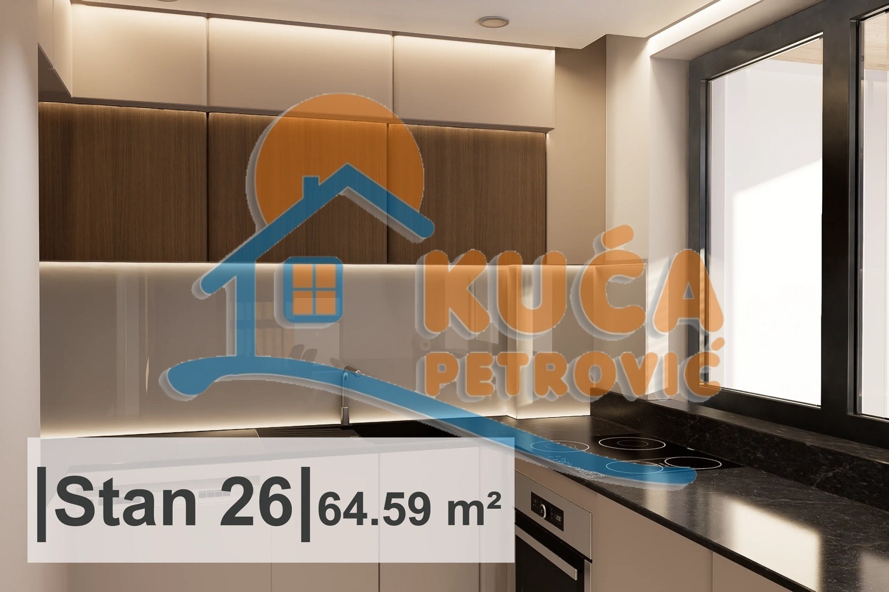 Dvosoban stan, 64.59 m2, Centar, Rajićeva ID: p-015011 4