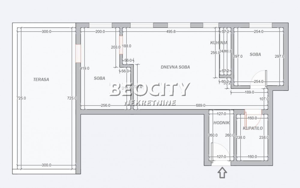 Dvosoban stan, 70 m2, Mirijevo, Rudi Čajaveca ID: 124073 12