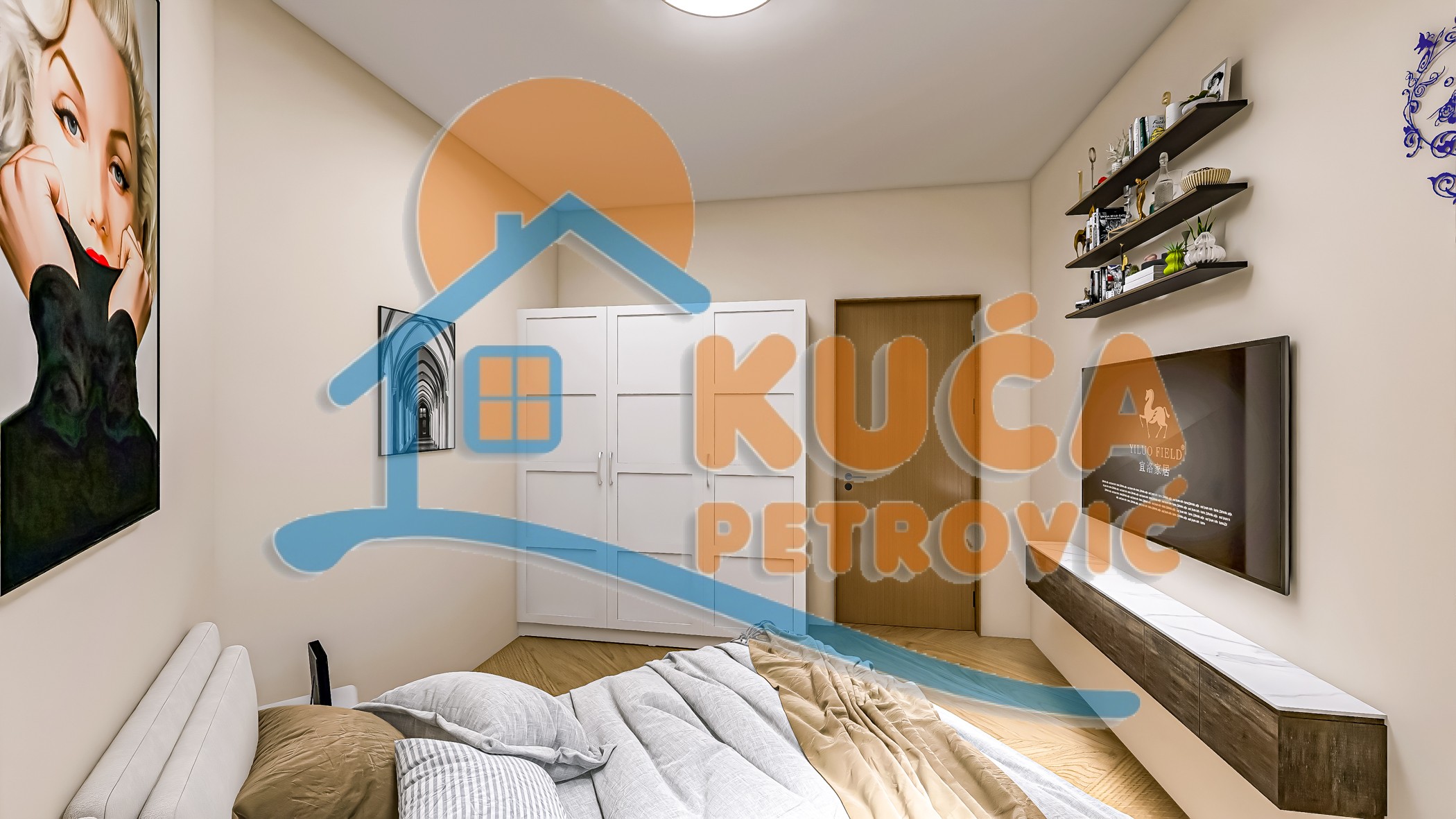 Dvosoban stan, 44.53 m2, Jagodin Mala, 2. proleterske brigade ID: p-014828 7