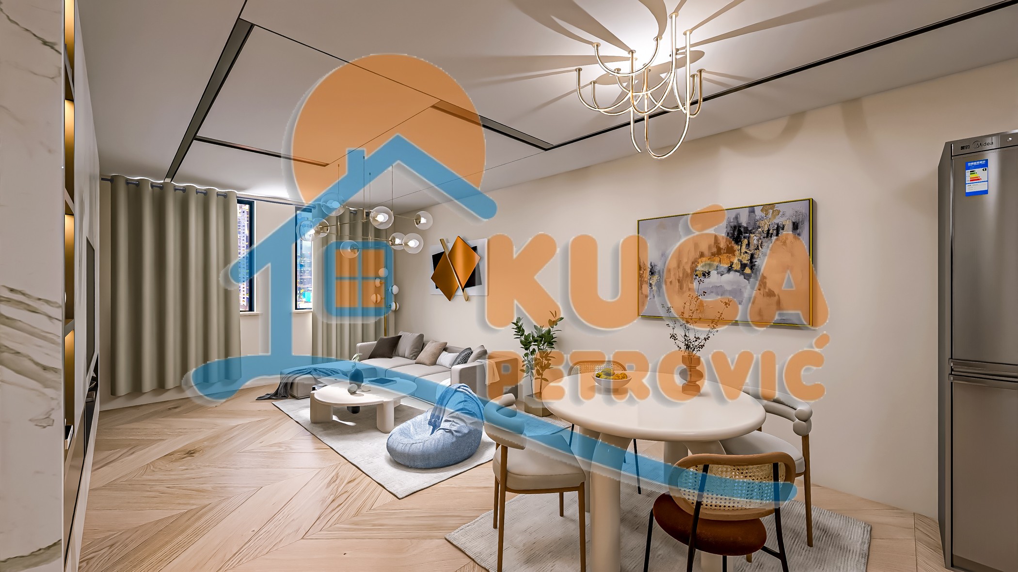 Dvosoban stan, 52.67 m2, Jagodin Mala, 2. proleterske brigade ID: p-014779 10