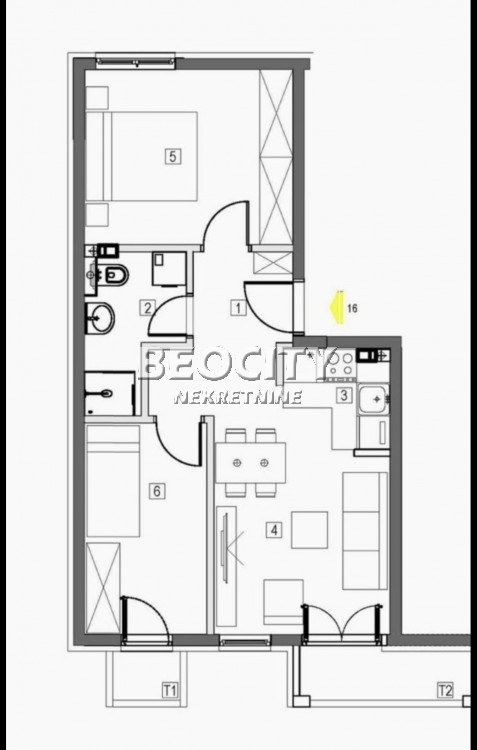 Dvosoban stan, 52 m2, Zvezdara, Bulevar kralja Aleksandra ID: 123525 7