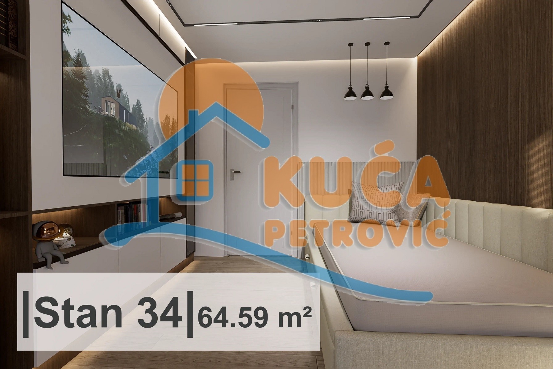 Dvosoban stan, 64.59 m2, Centar, Rajićeva ID: p-015012 4