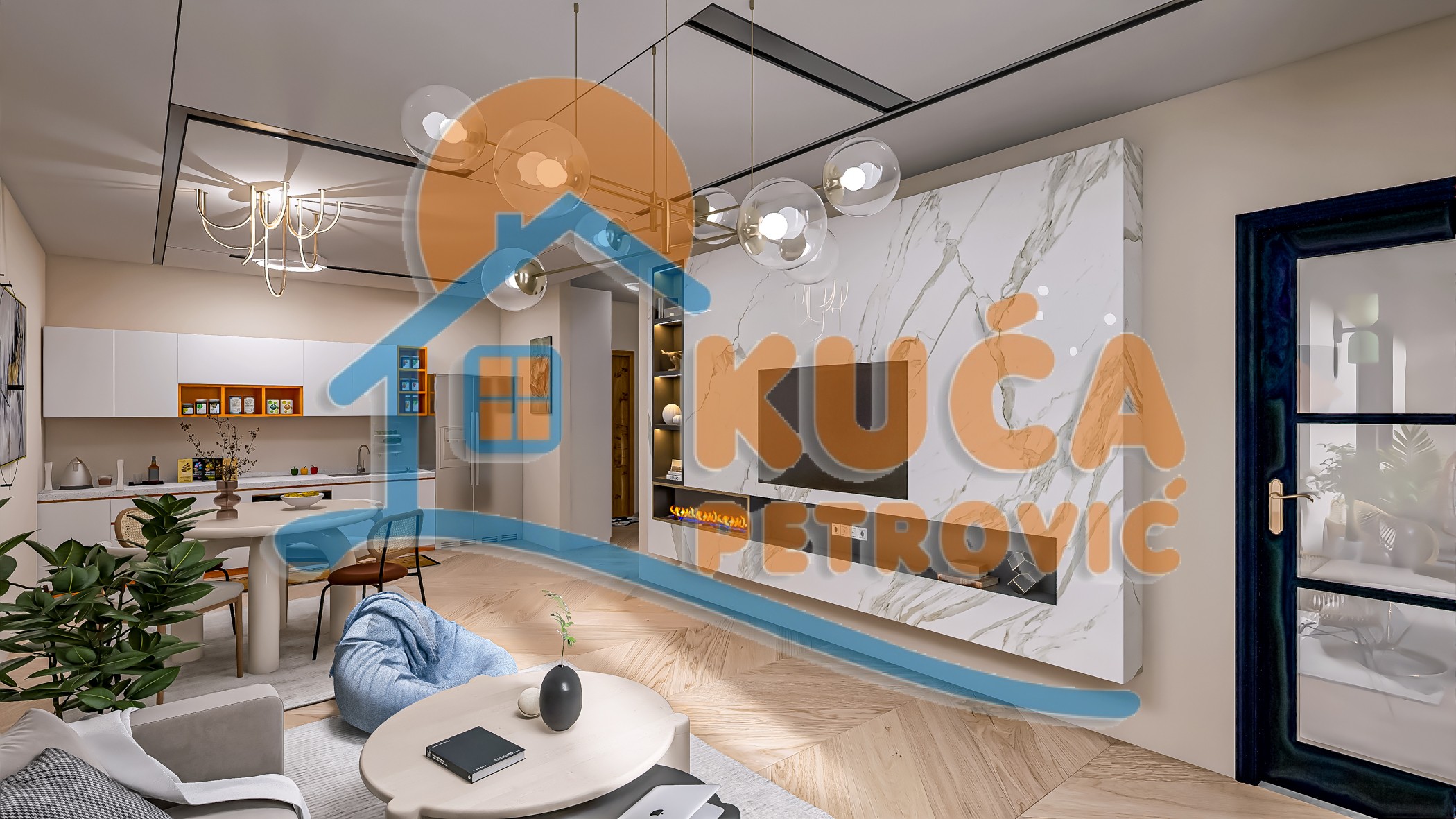 Trosoban stan, 78.47 m2, Jagodin Mala, 2. proleterske brigade ID: p-014782 5