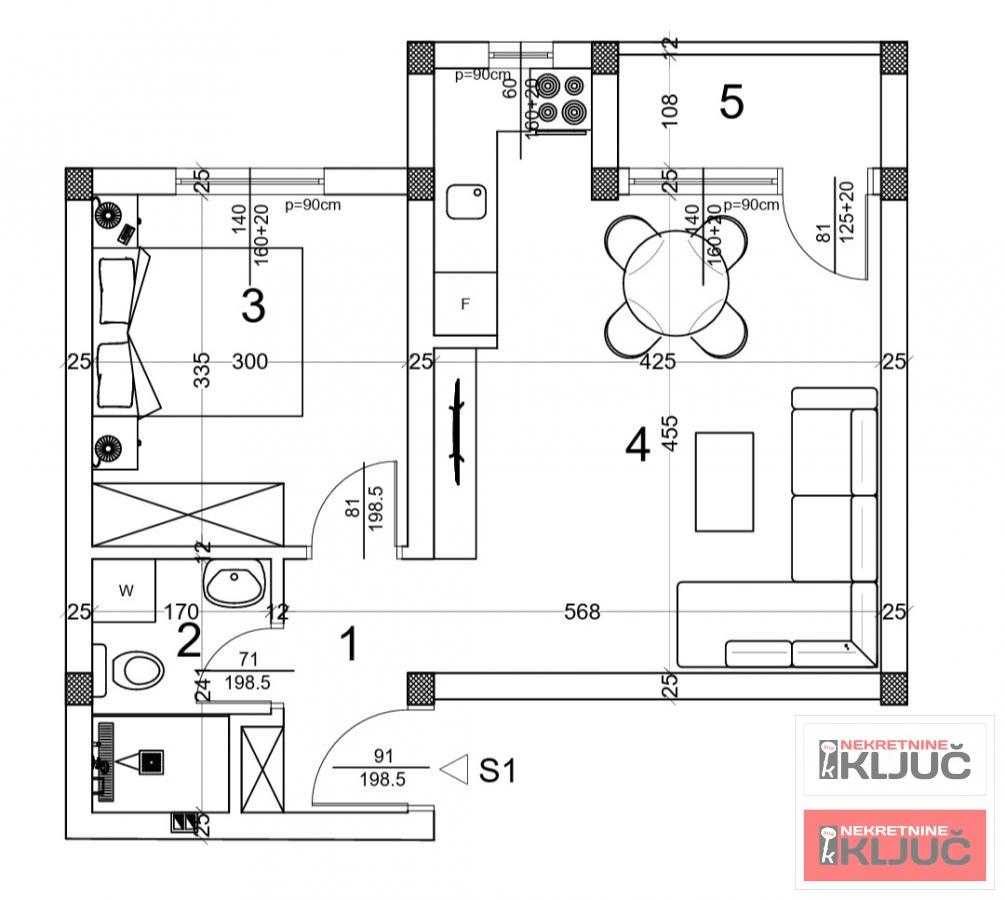 VETERNIČKA RAMPA, 41m2, Dvosoban sa pdv, Parking 2