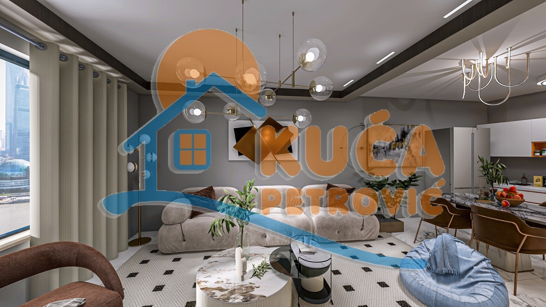 Dvosoban stan, 53.23 m2, Jagodin Mala, 2. proleterske brigade ID: p-014791 3