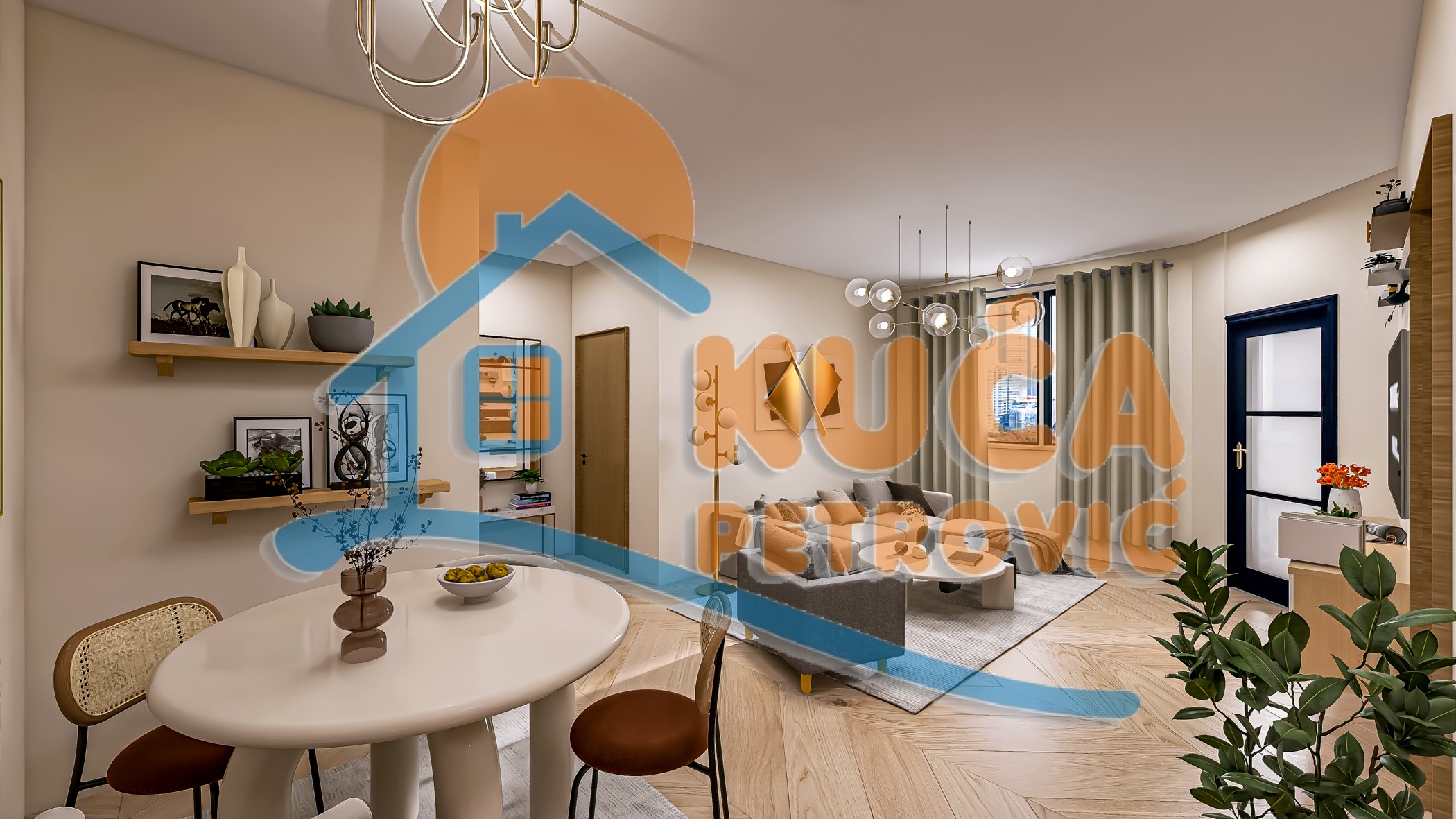 Trosoban stan, 64.98 m2, Jagodin Mala, 2. proleterske brigade ID: p-014789 3