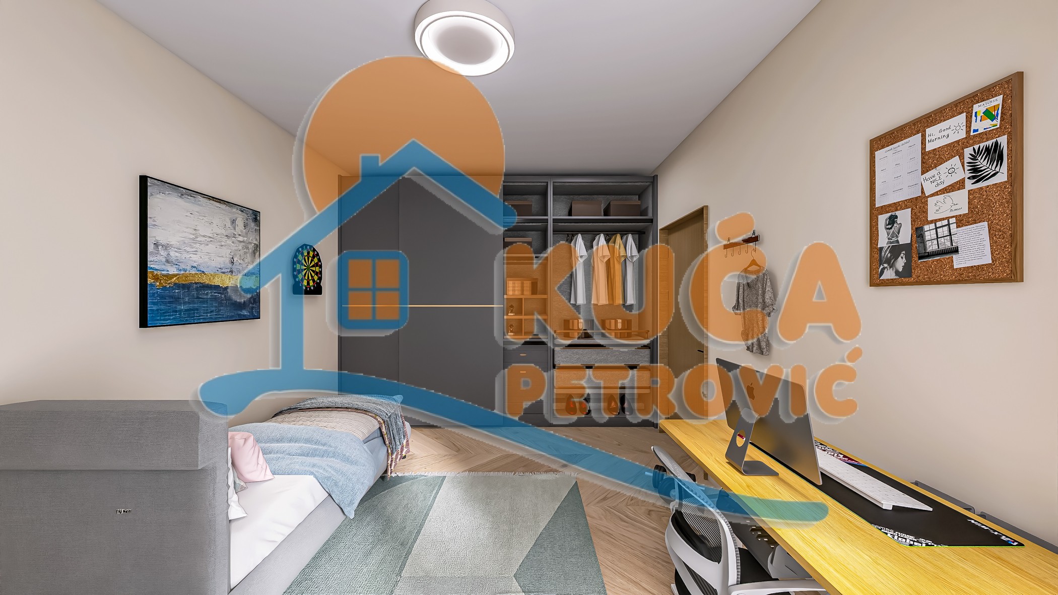 Trosoban stan, 64.98 m2, Jagodin Mala, 2. proleterske brigade ID: p-014789 9