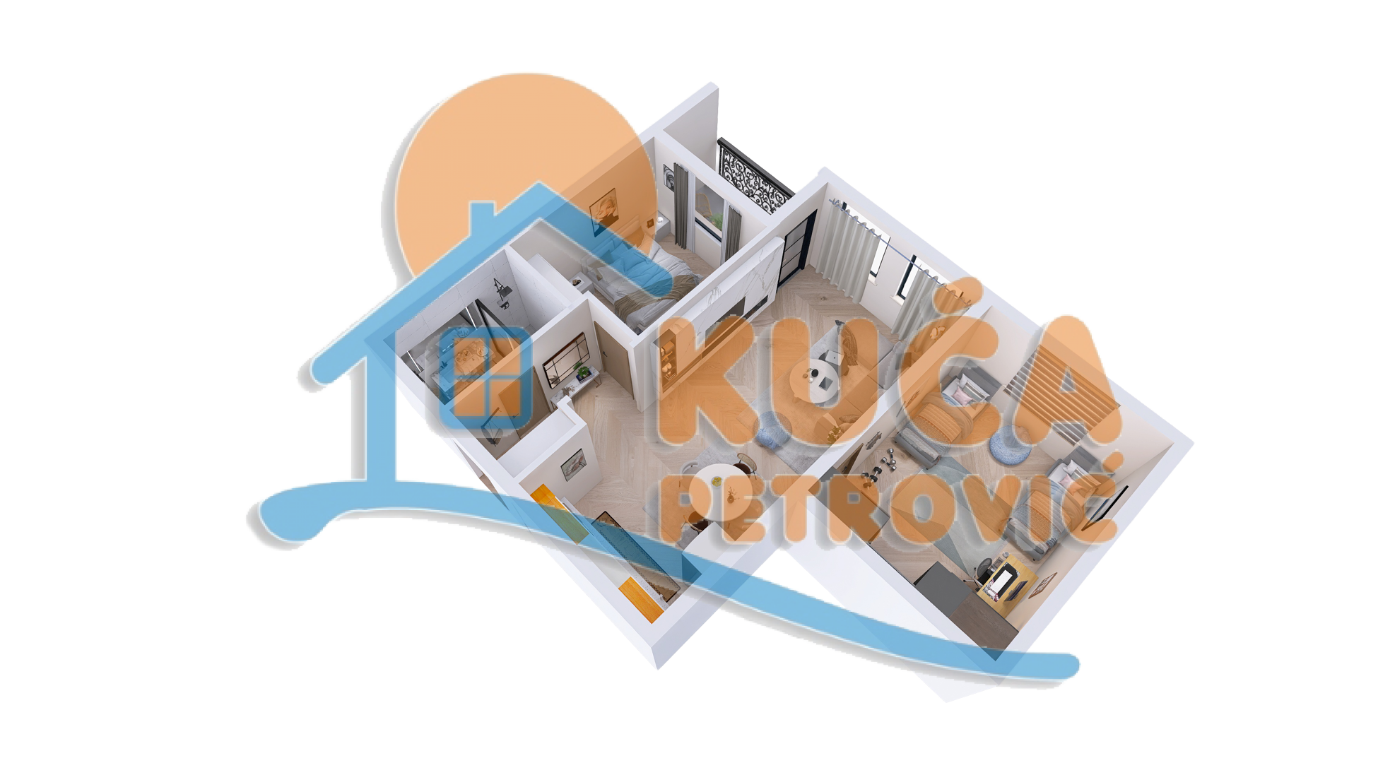 Trosoban stan, 68.33 m2, Jagodin Mala, 2. proleterske brigade ID: p-014783 2