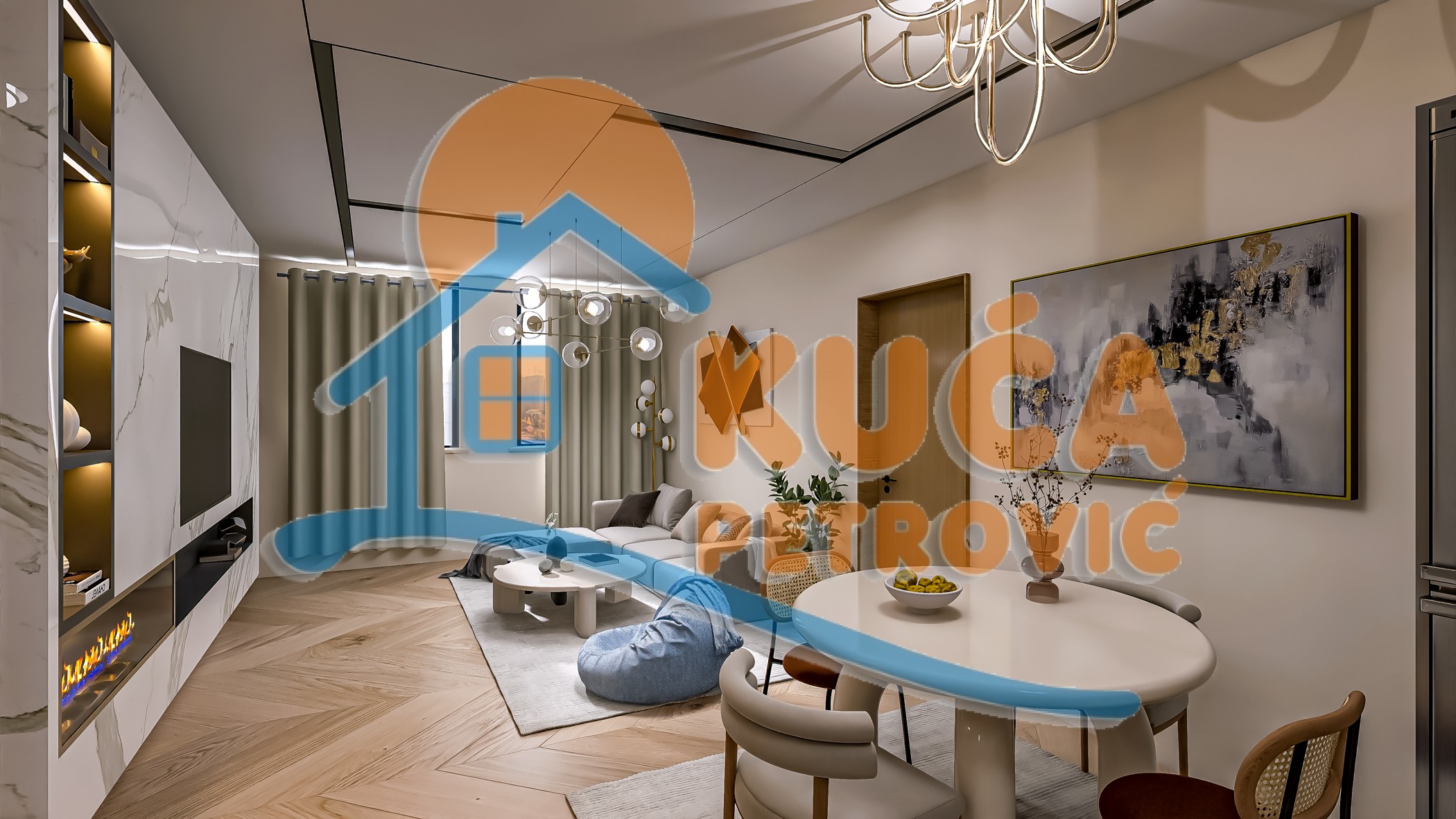 Trosoban stan, 68.33 m2, Jagodin Mala, 2. proleterske brigade ID: p-014783 3