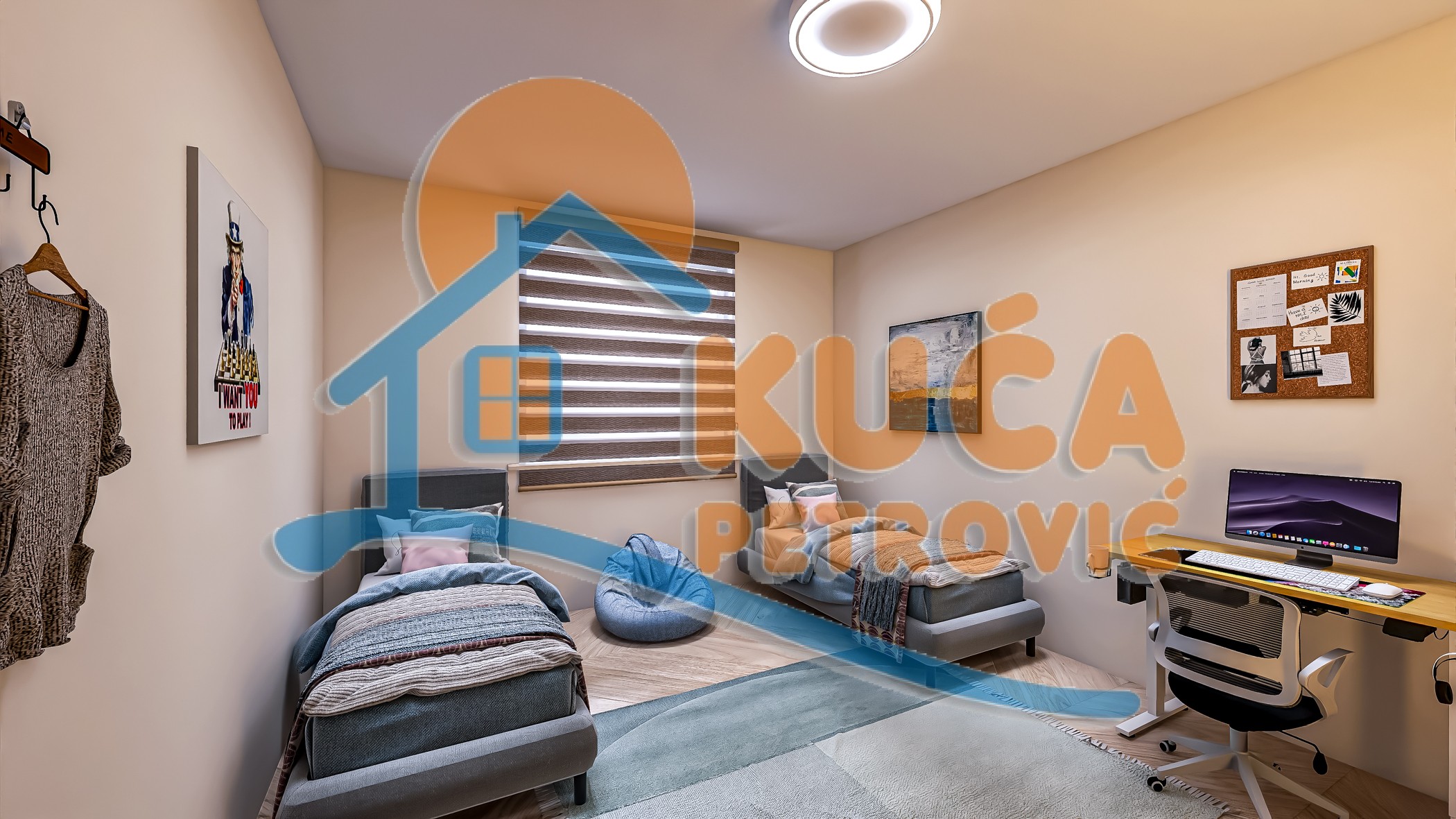 Trosoban stan, 68.33 m2, Jagodin Mala, 2. proleterske brigade ID: p-014783 6