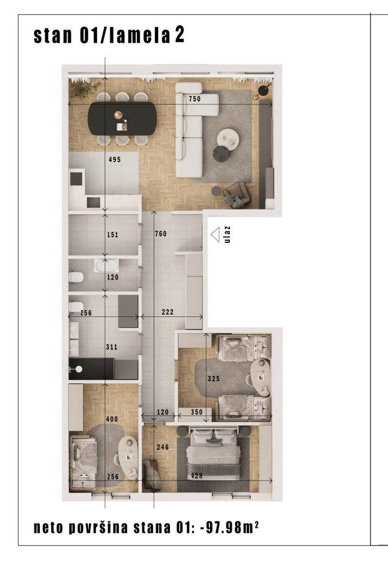 Stan,SREMSKA KAMENICA,SREMSKA KAMENICA,kv: 97, € 226600, ID: 1019259 6