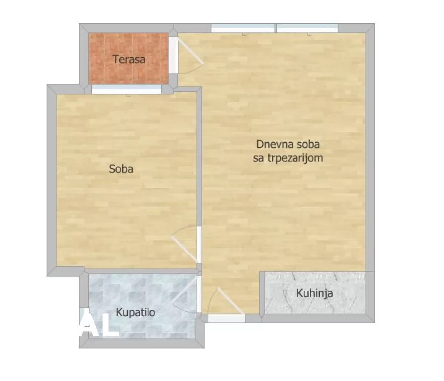 Stan,NOVI SAD,ADICE,kv: 41.00, € 90200, ID: 1100853 1