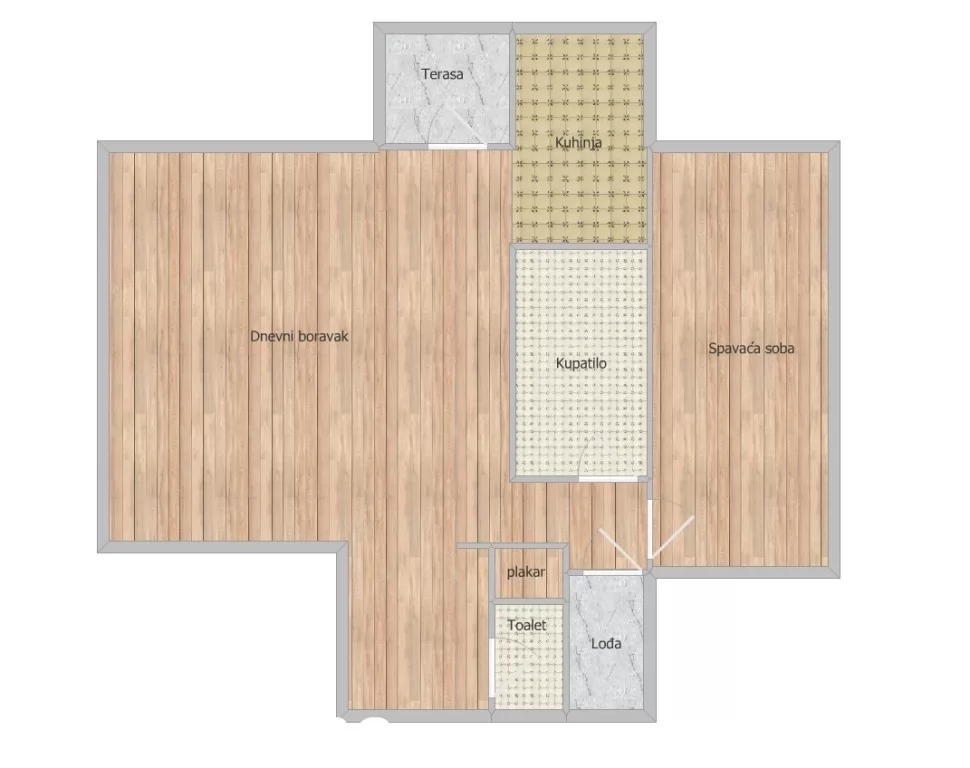 Stan,NOVI SAD,BULEVAR,kv: 60.00, € 165000, ID: 1101150 16