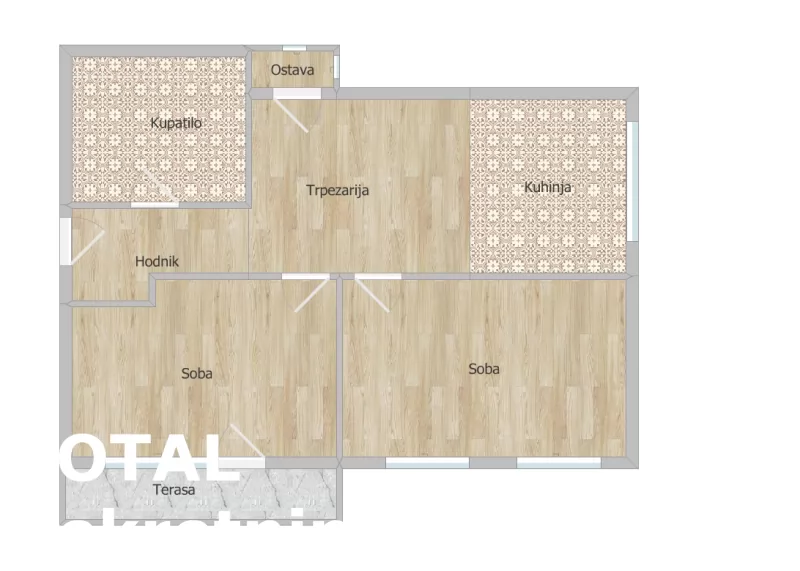 Stan,NOVI SAD,BULEVAR,kv: 63.00, € 161400, ID: 1100087 12