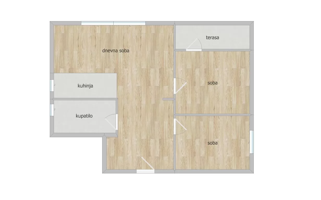 Stan,NOVI SAD,BULEVAR,kv: 65.00, € 195000, ID: 1100562 12