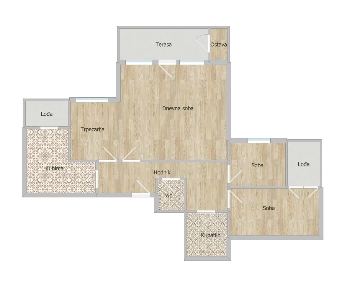 Stan,NOVI SAD,BULEVAR,kv: 75.00, € 185000, ID: 1100991 1