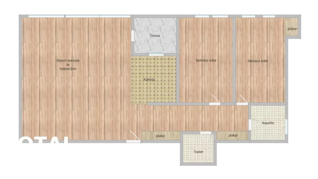 Stan,NOVI SAD,BULEVAR,kv: 75.00, € 298000, ID: 1099543 24