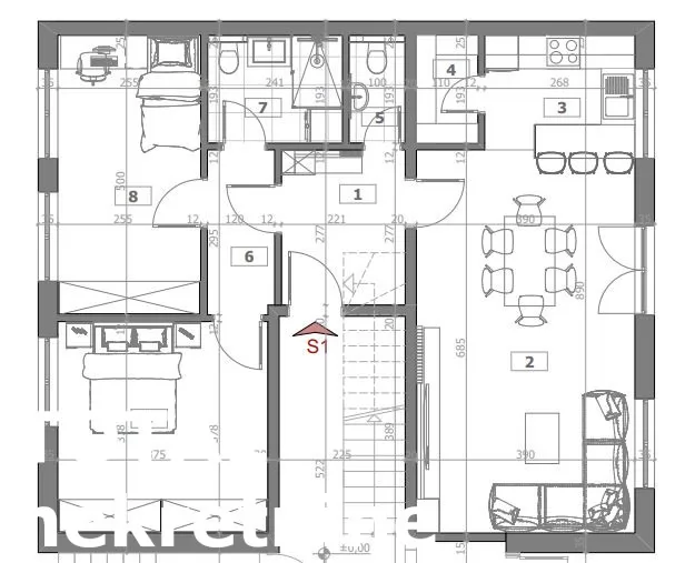 Stan,NOVI SAD,BULEVAR,kv: 78.00, € 247320, ID: 1098107 3