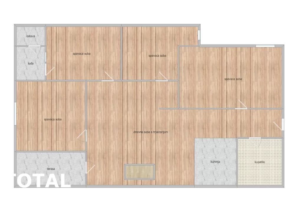 Stan,NOVI SAD,BULEVAR,kv: 80.00, € 196000, ID: 1099704 2