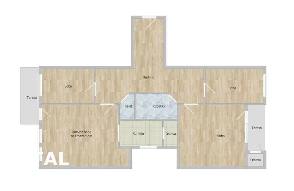 Stan,NOVI SAD,BULEVAR,kv: 90.00, € 240800, ID: 1101043 21