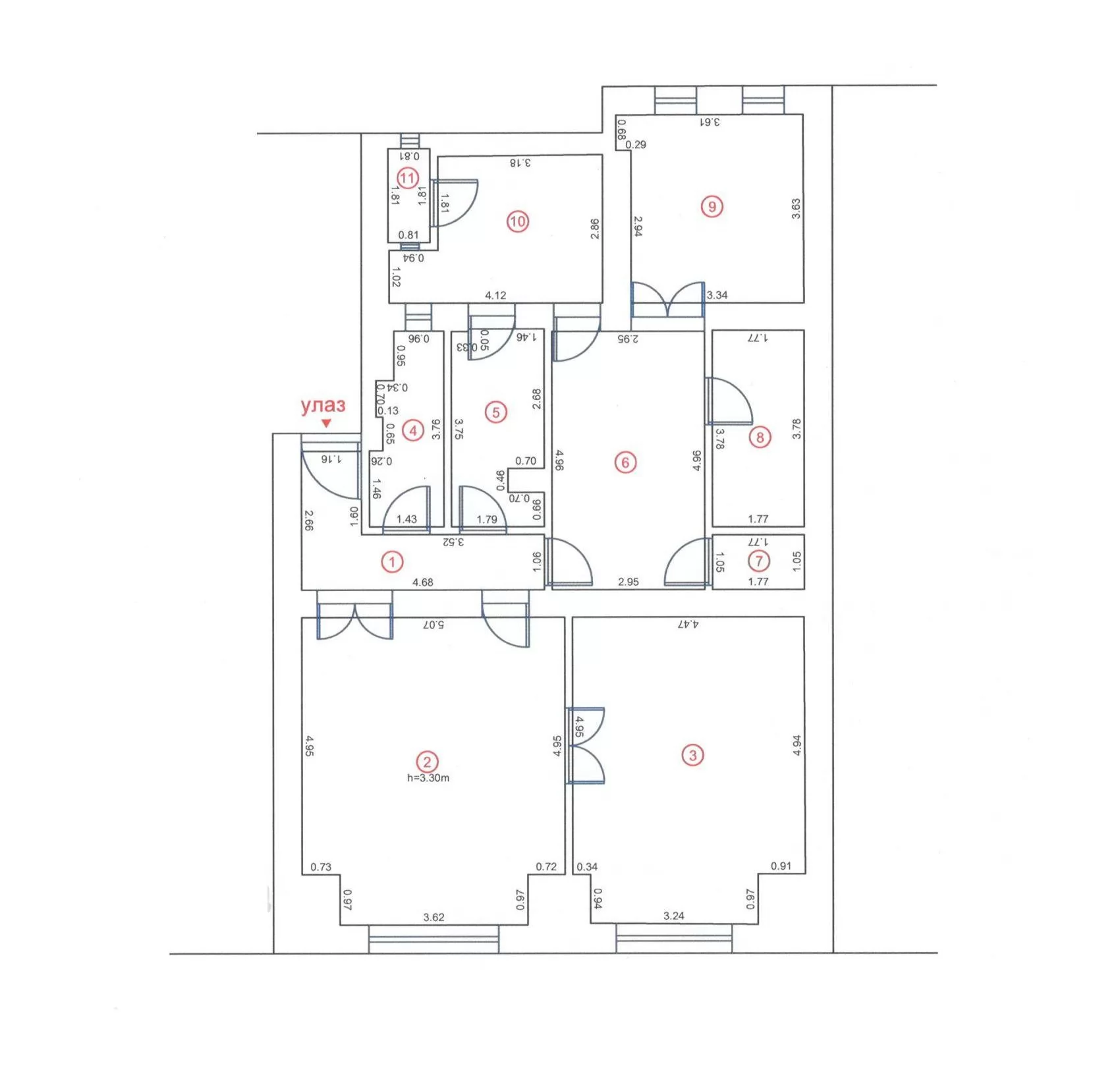 Stan,NOVI SAD,CENTAR,kv: 119.00, € 350000, ID: 1100831 24