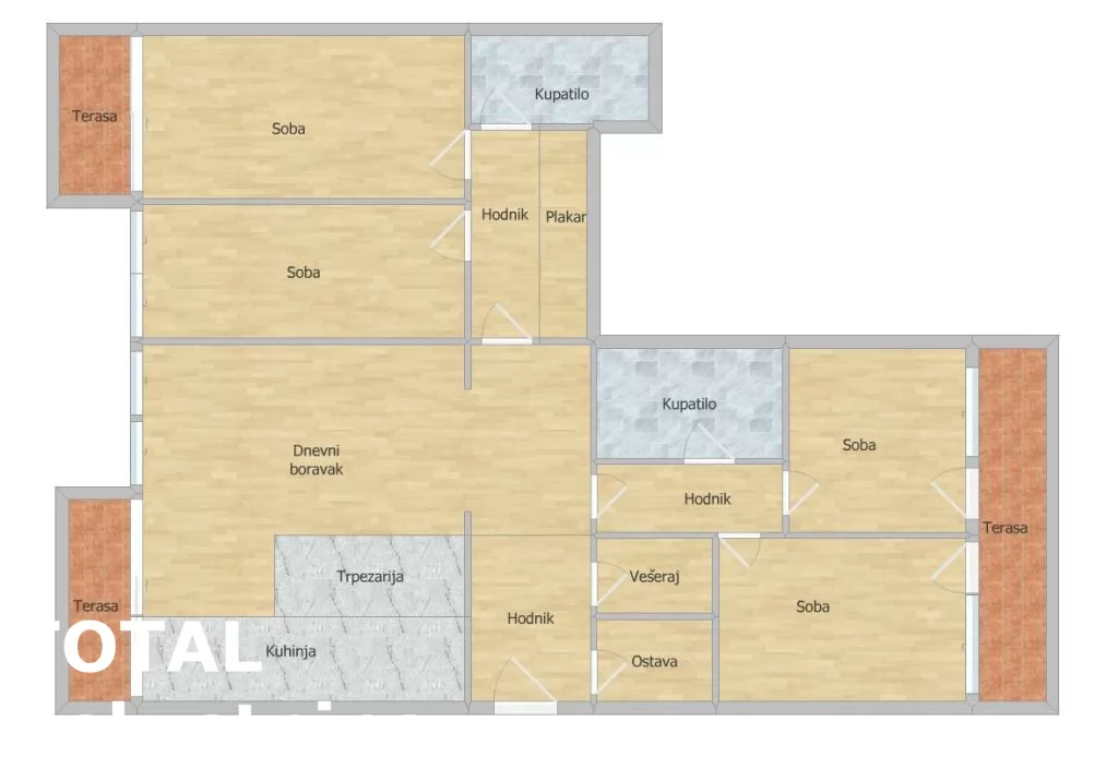 Stan,NOVI SAD,CENTAR,kv: 163.00, € 530000, ID: 1099241 34